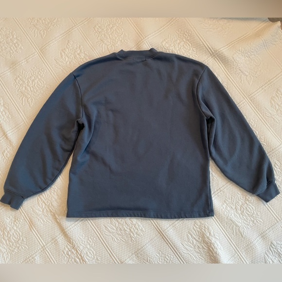 VANS Embroidered Flower Bouquet Crew Neck Sweatshirt Dusty Blue Grandma Vibes XS - Picture 6 of 10